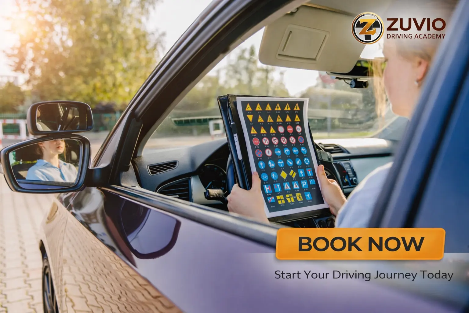 Confident Smiling Driver